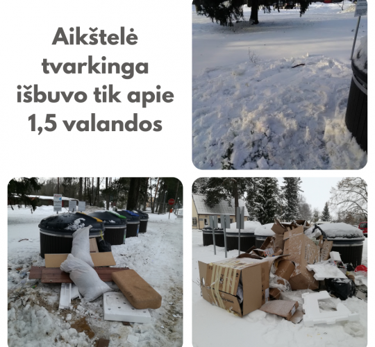 Neterškime aplinkos patys ir neleiskime tai daryti kitiems